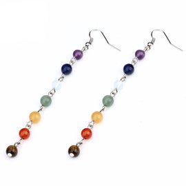 7 Chakra Earrings Drop