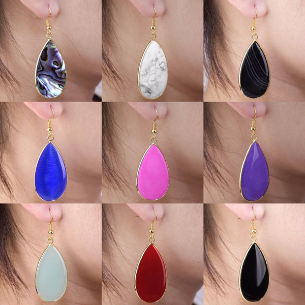 Teardrop Healing Chakra Stone Dangle