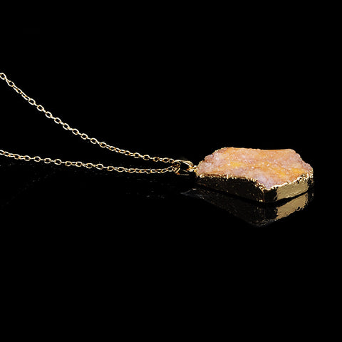 Crystal Chain Pendant Necklace